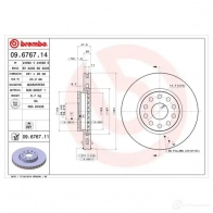 Тормозной диск BREMBO 790336 PSLW ZT 09676714 8020584012659 - Изображение 2