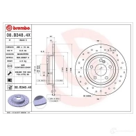 Тормозной диск BREMBO 8020584220634 1210309585 G FJC5N 08.B348.4X - Изображение 7