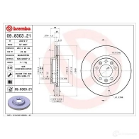 Тормозной диск BREMBO RE2U E 1438329558 09830321