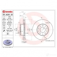 Тормозной диск BREMBO C DN0MI 791215 09.A235.20 8020584028131 - Изображение 4