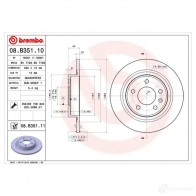 Тормозной диск BREMBO 789827 YX 3GV 8020584028438 08b35110 - Изображение 2