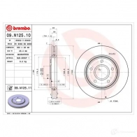Тормозной диск BREMBO 8020584039441 791788 O47G W 09n12510 - Изображение 2