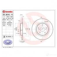 Тормозной диск BREMBO F6LT L 08b04510 789819 8020584028605 - Изображение 2