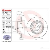 Тормозной диск BREMBO K9 C2ADL 09.A541.11 8020584019535 791337 - Изображение 2