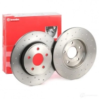 Тормозной диск BREMBO 0897341x 8020584220627 R 0QXJ7H 1210308145 - Изображение 2