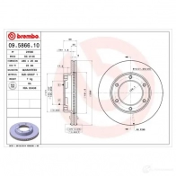 Тормозной диск BREMBO LV7D5S D 8020584586617 09.5866.10 790267 - Изображение 2