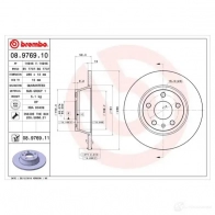 Тормозной диск BREMBO S DNJTW2 8020584976913 789617 08976910 - Изображение 2