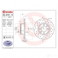 Тормозной диск BREMBO CET8K G 0887271x 8020584215272 789511 - Изображение 3
