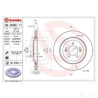 Тормозной диск BREMBO BQ HCA4 09d08511 1438329625 - Изображение 1