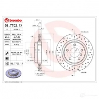 Тормозной диск BREMBO 790524 4R IF8 8020584212516 0977021x - Изображение 5