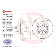 Тормозной диск BREMBO 789759 08a61510 8020584039502 FUF0A SO - Изображение 2