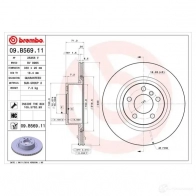 Тормозной диск BREMBO 09.B569.11 K9070 37 791607 8020584039786 - Изображение 4