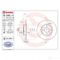 Тормозной диск BREMBO DG DFP 08508614 789197 8020584012345 - Изображение 2
