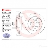 Тормозной диск BREMBO 789917 8020584014851 08.R101.11 VR N71 - Изображение 2