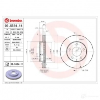 Тормозной диск BREMBO R RTFUV4 8020584012895 09558414 790167 - Изображение 2