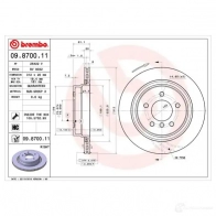Тормозной диск BREMBO 2EVL X4E 8020584210567 790730 09.8700.11 - Изображение 2