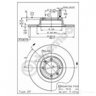 Тормозной диск BREMBO N4LZ Q 789025 8020584256916 08256910