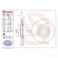 Тормозной диск BREMBO 09.7880.11 W8 IDRW 8020584011928 790578 - Изображение 4