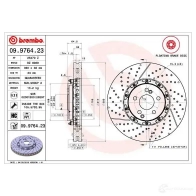 Тормозной диск BREMBO K26V7Z J 09.9764.23 8020584976425 791074 - Изображение 4