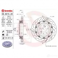 Тормозной диск BREMBO SAW Z6AK 8020584931523 09.9315.23 790885