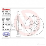 Тормозной диск BREMBO 790294 8020584212219 R2 NJ5 09.5935.11 - Изображение 3