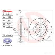 Тормозной диск BREMBO PE CXNEV 1438329702 09.C928.11 - Изображение 5