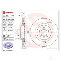 Тормозной диск BREMBO 790762 09.8877.31 8020584025710 X GA4AL - Изображение 6