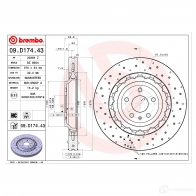 Тормозной диск BREMBO Audi TT (8S) 3 2014 – 2020 ODUD5W C 09.D174.43