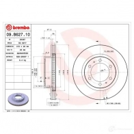 Тормозной диск BREMBO W 5S9RA 09.B627.10 791623 8020584038994 - Изображение 6