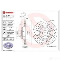 Тормозной диск BREMBO UK 8A8 09.9768.1X 8020584032749 1210319163 - Изображение 8