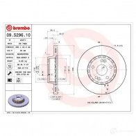Тормозной диск BREMBO 09529610 C0W O0O7 790112 8020584529614 - Изображение 2