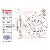 Тормозной диск BREMBO 1422939117 09.D529.23 3E6 VC - Изображение 4