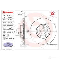 Тормозной диск BREMBO 8020584231890 LR UXPB 09.D529.13 1422939118 - Изображение 7
