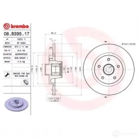 Тормозной диск BREMBO 8020584218419 N20 5P59 08.B395.17 789834 - Изображение 2