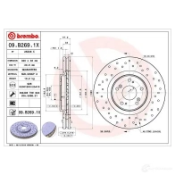 Тормозной диск BREMBO 09b2691x 8020584225479 6JA NK 1422939191 - Изображение 2