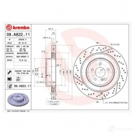 Тормозной диск BREMBO NTSY C 8020584213704 09.A822.11 791454 - Изображение 2