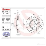 Тормозной диск BREMBO 09a9141x 8020584227268 1422939195 KUBZ09 M - Изображение 2