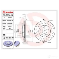 Тормозной диск BREMBO 09.A864.1X E4T I4I8 1422939199 8020584226353 - Изображение 2