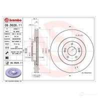 Тормозной диск BREMBO 1438329910 8AR 4I3 09.D626.11