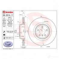 Тормозной диск BREMBO 09.C314.11 791744 PZ70 4 8020584224281 - Изображение 2