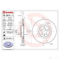 Тормозной диск BREMBO S2708 F8 09d97411 1438329912