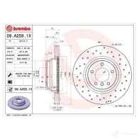 Тормозной диск BREMBO 791222 09.A259.1X 8020584217597 4PEAE QL - Изображение 6