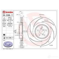 Тормозной диск BREMBO Q5Q MQ 8020584232439 1424903819 09.C266.11 - Изображение 2