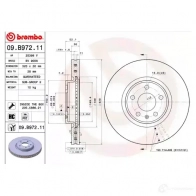 Тормозной диск BREMBO 8020584218365 1 DF2LA 791682 09.B972.11 - Изображение 3
