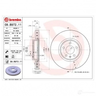 Тормозной диск BREMBO 8020584218365 1 DF2LA 791682 09.B972.11 - Изображение 6
