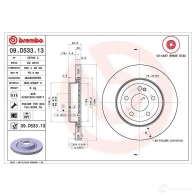 Тормозной диск BREMBO 8020584231739 LS XZG 09.D533.13 1422939114 - Изображение 4