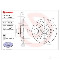 Тормозной диск BREMBO 3NV WYG 1210321567 8020584032756 09.A728.1X - Изображение 7