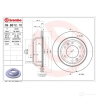 Тормозной диск BREMBO 791614 8020584210031 VR PPT2 09.B612.10 - Изображение 2