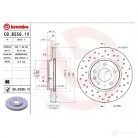 Тормозной диск BREMBO 8020584217528 791560 ZNJ60 51 09b3561x - Изображение 3
