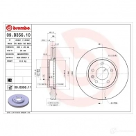 Тормозной диск BREMBO 09.B356.11 C4P XV 791559 8020584038260 - Изображение 4